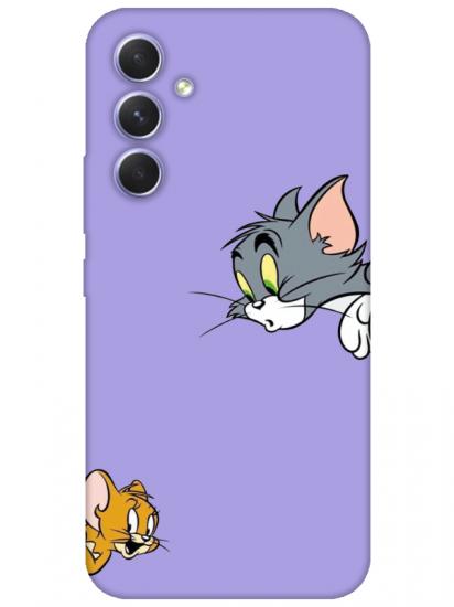 Samsung A54 Tom And Jerry Lila Telefon Kılıfı