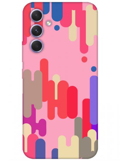 Samsung A54 Pop Art Pembe Telefon Kılıfı