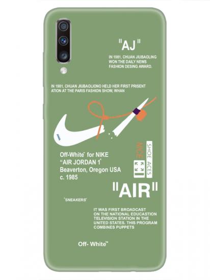 Samsung A70 Nike Air Yeşil Telefon Kılıfı