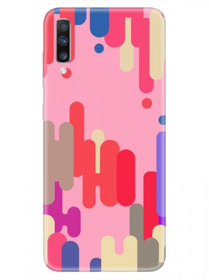 Samsung A70 Pop Art Pembe Telefon Kılıfı