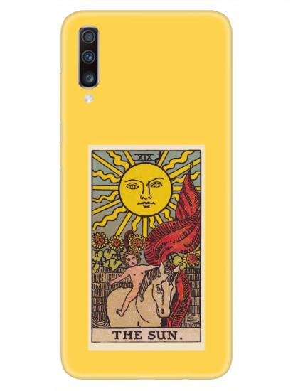 Samsung A70 The Sun Sarı Telefon Kılıfı