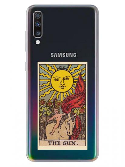 Samsung A70 The Sun Şeffaf Telefon Kılıfı