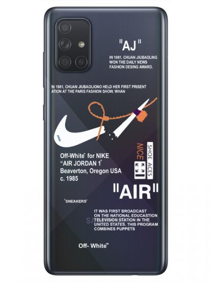 Samsung A71 Nike Air Şeffaf Telefon Kılıfı