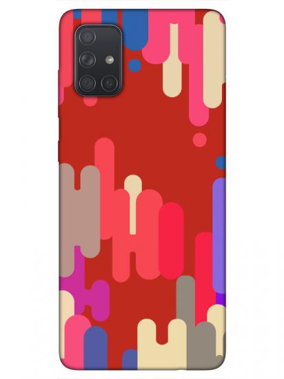 Samsung A71 Pop Art Kırmızı Telefon Kılıfı