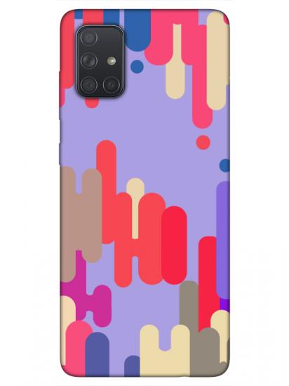 Samsung A71 Pop Art Lila Telefon Kılıfı