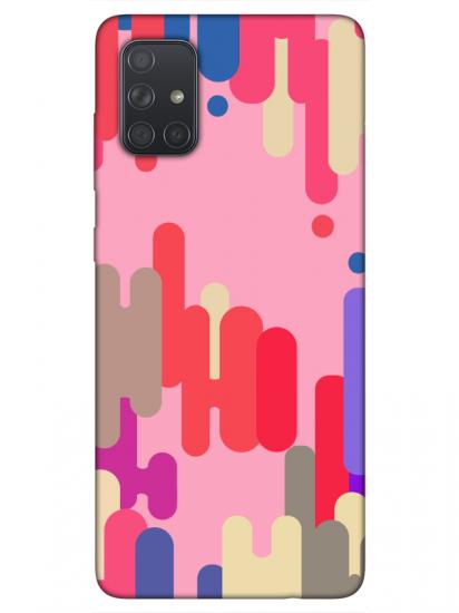 Samsung A71 Pop Art Pembe Telefon Kılıfı