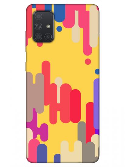 Samsung A71 Pop Art Sarı Telefon Kılıfı