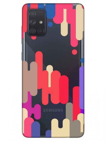 Samsung A71 Pop Art Şeffaf Telefon Kılıfı