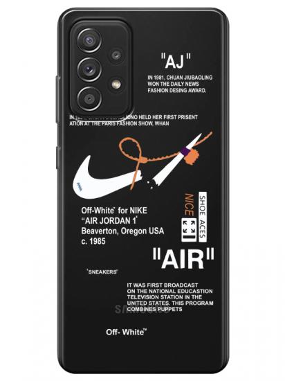 Samsung A72 Nike Air Şeffaf Telefon Kılıfı