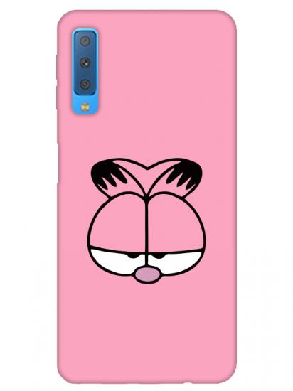 Samsung A7 2018 Garfield Pembe Telefon Kılıfı