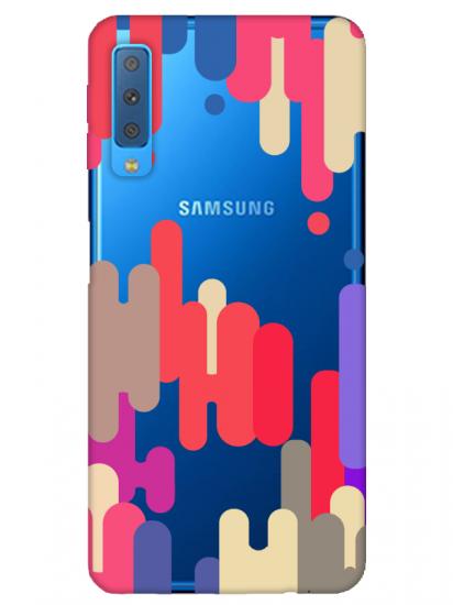 Samsung A7 2018 Pop Art Şeffaf Telefon Kılıfı