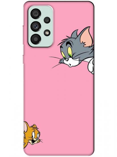 Samsung A73 Tom And Jerry Pembe Telefon Kılıfı