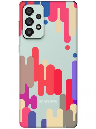 Samsung A73 Pop Art Şeffaf Telefon Kılıfı