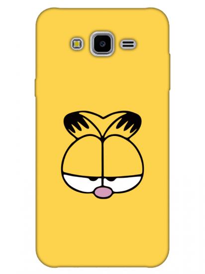 Samsung J7 Garfield Sarı Telefon Kılıfı