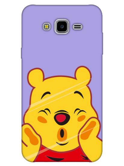 Samsung J7 Winnie The Pooh Lila Telefon Kılıfı