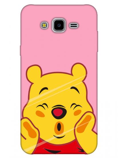 Samsung J7 Winnie The Pooh Pembe Telefon Kılıfı