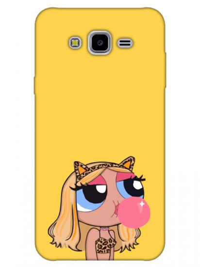 Samsung J7 Powerpuff Girls Sarı Telefon Kılıfı