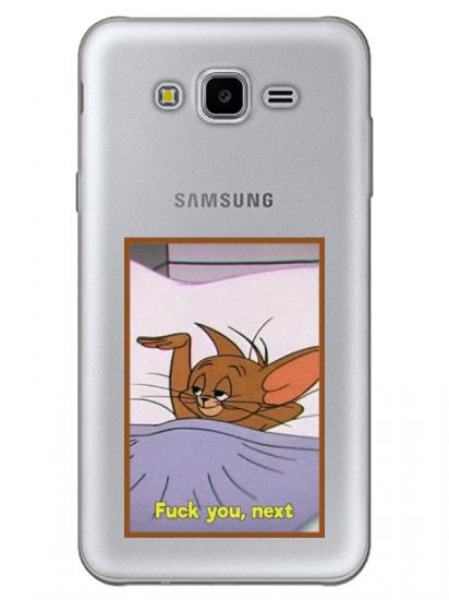 Samsung J7 Jerry Şeffaf Telefon Kılıfı