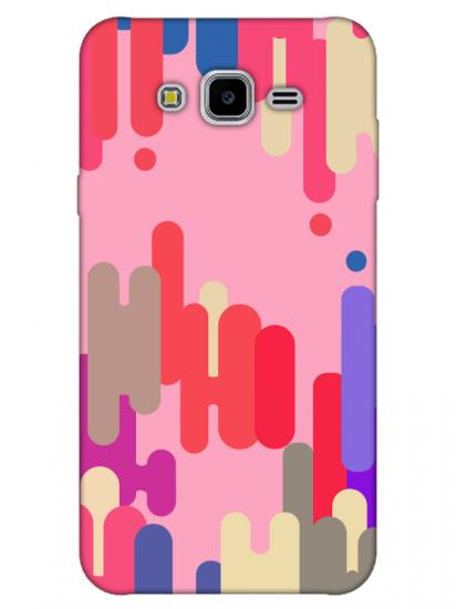 Samsung J7 Pop Art Pembe Telefon Kılıfı