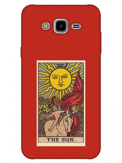 Samsung J7 The Sun Kırmızı Telefon Kılıfı