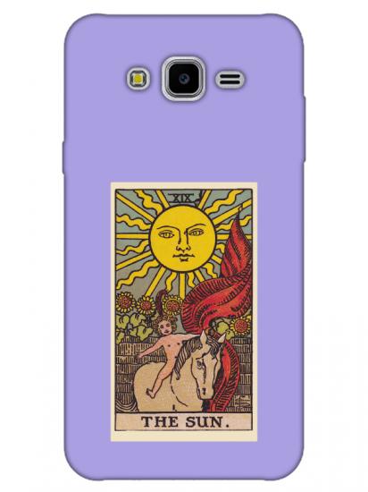 Samsung J7 The Sun Lila Telefon Kılıfı