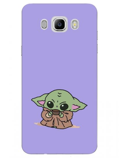 Samsung J7 2016 Baby Yoda Lila Telefon Kılıfı