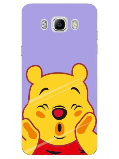 Samsung J7 2016 Winnie The Pooh Lila Telefon Kılıfı