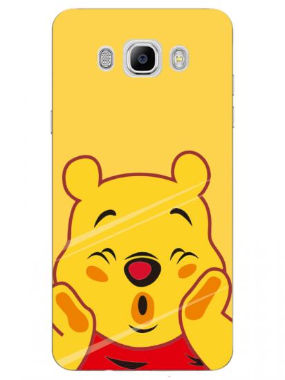 Samsung J7 2016 Winnie The Pooh Sarı Telefon Kılıfı