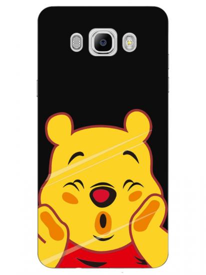 Samsung J7 2016 Winnie The Pooh Siyah Telefon Kılıfı