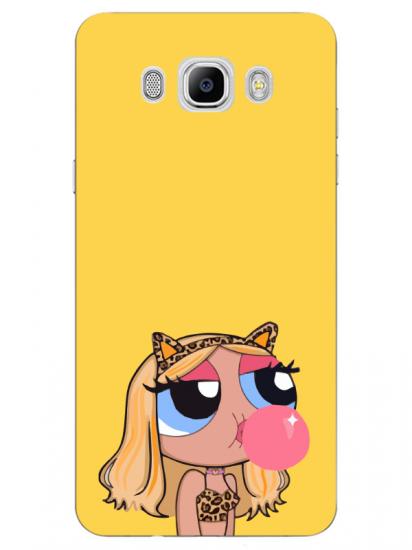 Samsung J7 2016 Powerpuff Girls Sarı Telefon Kılıfı