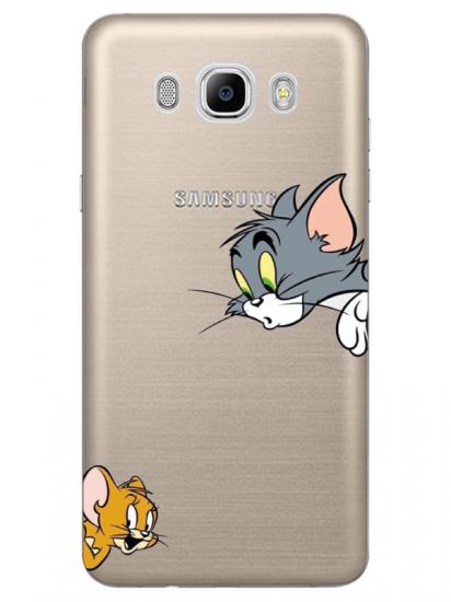 Samsung J7 2016 Tom And Jerry Şeffaf Telefon Kılıfı