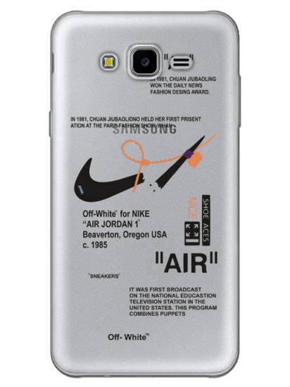 Samsung J7 Core Nike Air Şeffaf Telefon Kılıfı