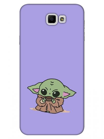 Samsung J7 Prime Baby Yoda Lila Telefon Kılıfı