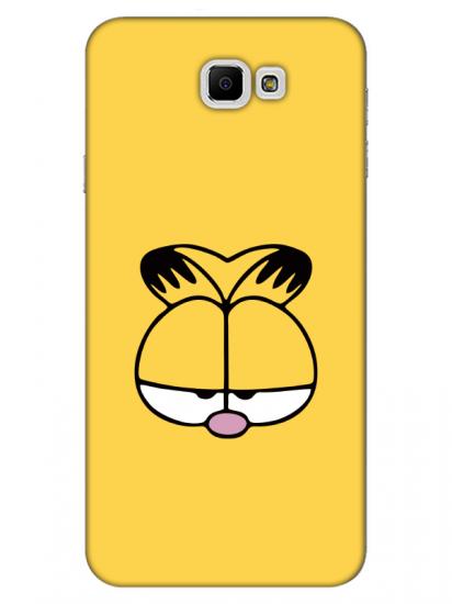 Samsung J7 Prime Garfield Sarı Telefon Kılıfı