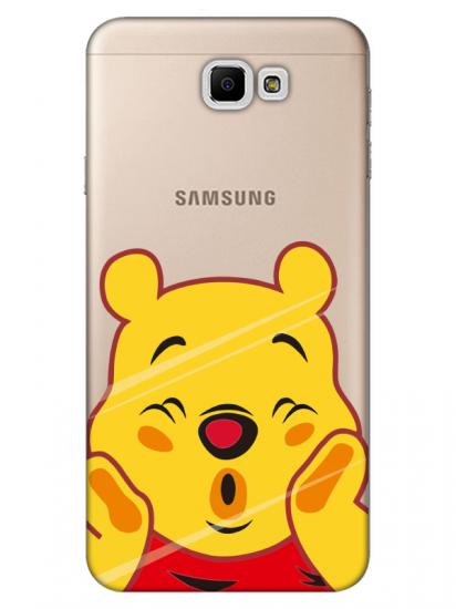 Samsung J7 Prime Winnie The Pooh Şeffaf Telefon Kılıfı