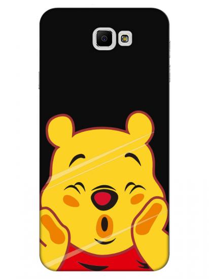 Samsung J7 Prime Winnie The Pooh Siyah Telefon Kılıfı