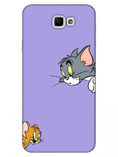 Samsung J7 Prime Tom And Jerry Lila Telefon Kılıfı