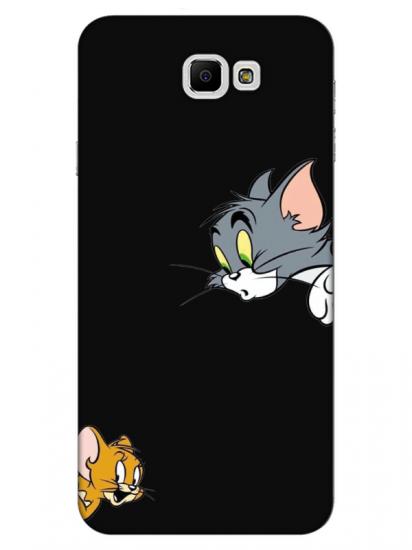 Samsung J7 Prime Tom And Jerry Siyah Telefon Kılıfı