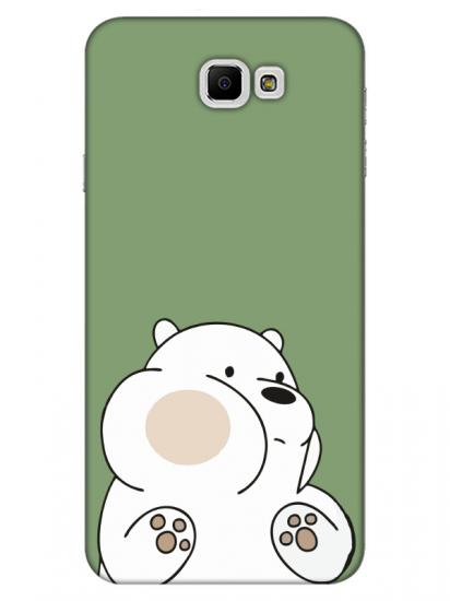 Samsung J7 Prime Panda Yeşil Telefon Kılıfı