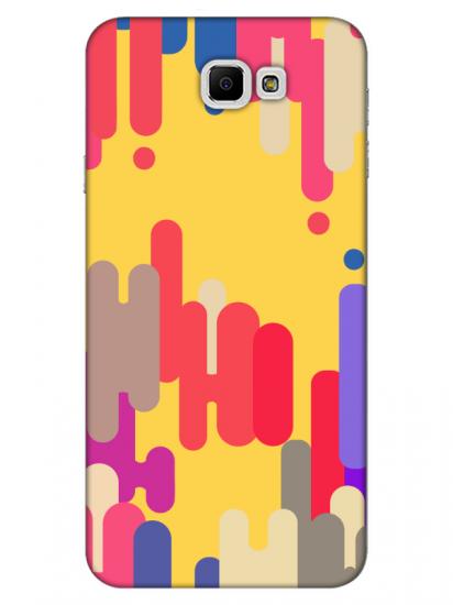 Samsung J7 Prime Pop Art Sarı Telefon Kılıfı