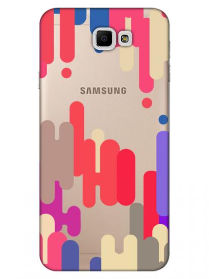 Samsung J7 Prime Pop Art Şeffaf Telefon Kılıfı