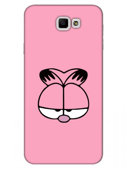 Samsung J7 Prime 2 Garfield Pembe Telefon Kılıfı