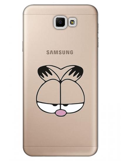 Samsung J7 Prime 2 Garfield Şeffaf Telefon Kılıfı