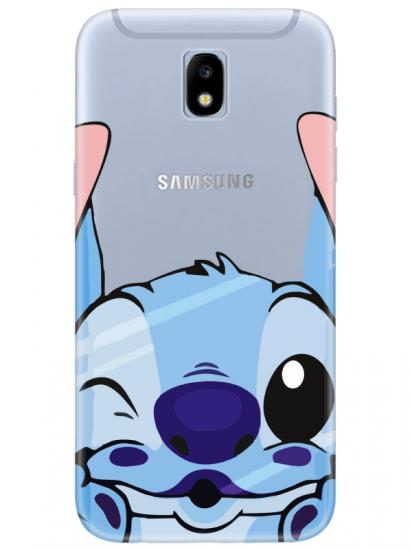 Samsung J7 Pro Stitch Şeffaf Telefon Kılıfı