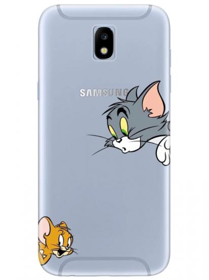 Samsung J7 Pro Tom And Jerry Şeffaf Telefon Kılıfı