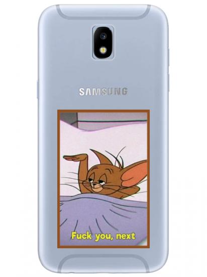 Samsung J7 Pro Jerry Şeffaf Telefon Kılıfı