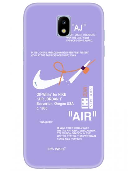 Samsung J7 Pro Nike Air Lila Telefon Kılıfı