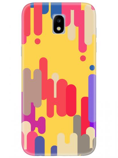 Samsung J7 Pro Pop Art Sarı Telefon Kılıfı