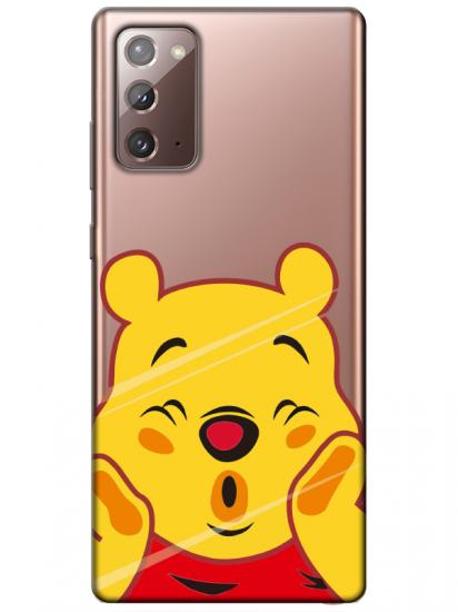 Samsung Note 20 Winnie The Pooh Şeffaf Telefon Kılıfı