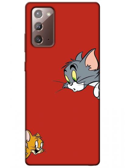 Samsung Note 20 Tom And Jerry Kırmızı Telefon Kılıfı